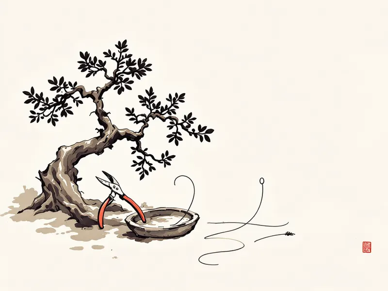 Removing wire without scarring, ink drawing