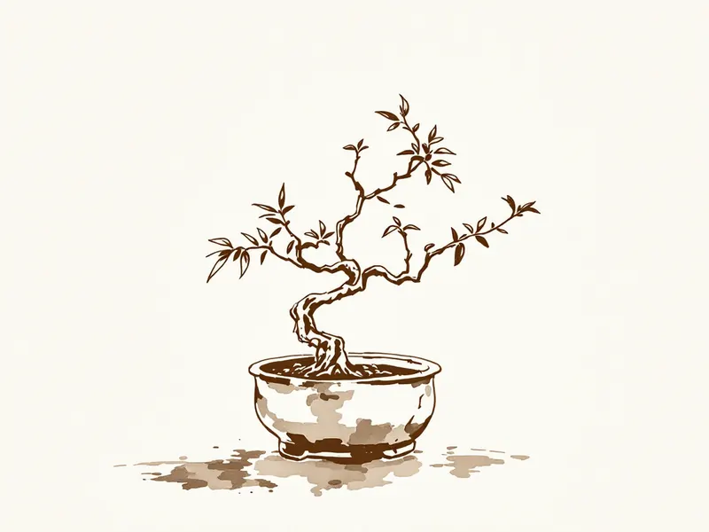 clip-and-grow, ink drawing