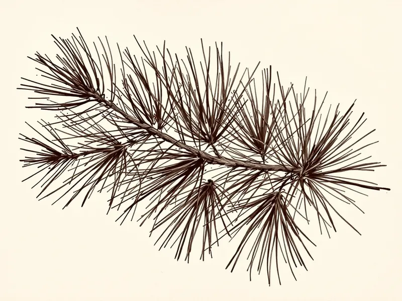 needle pull, ink drawing
